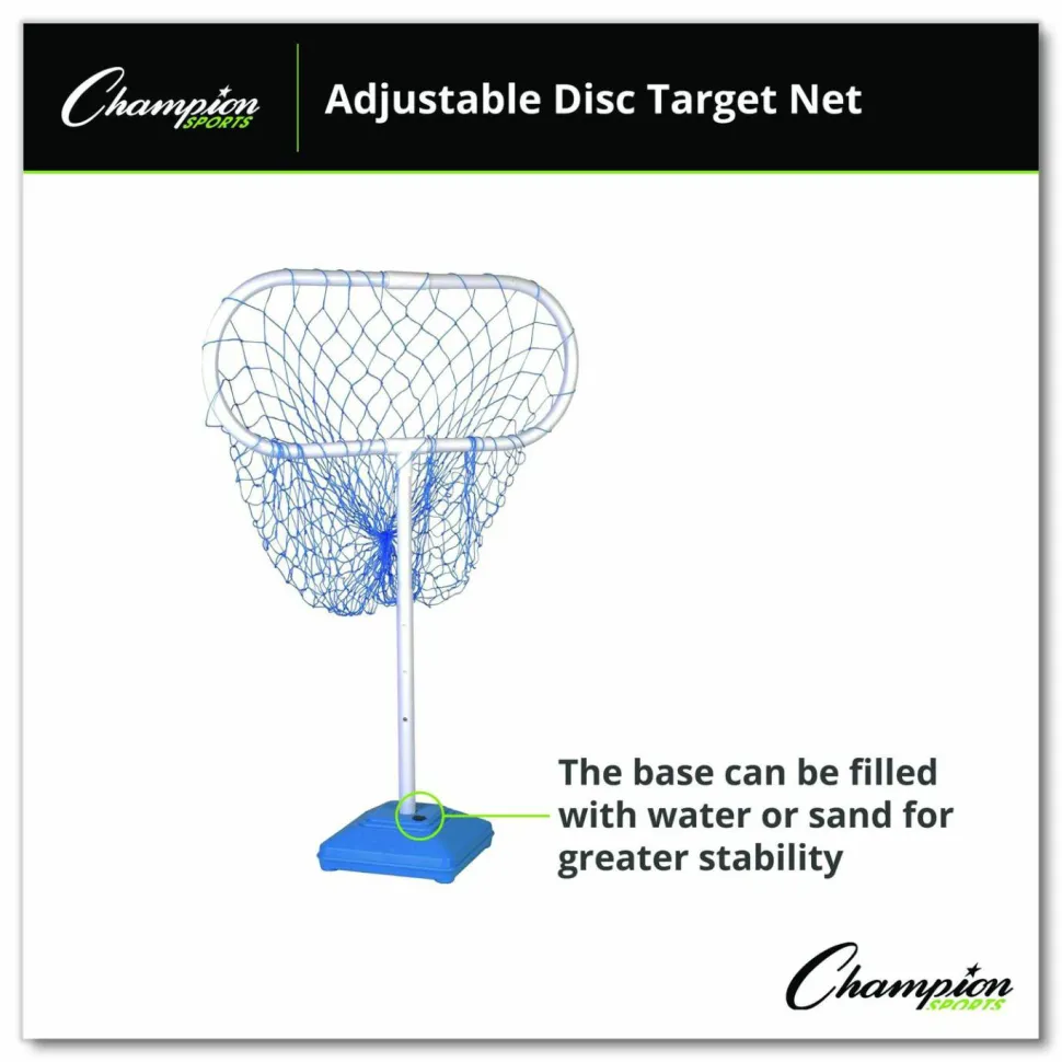 Champion Sports Disc Target Game Net, 30" x 12" x 24" to 36" h