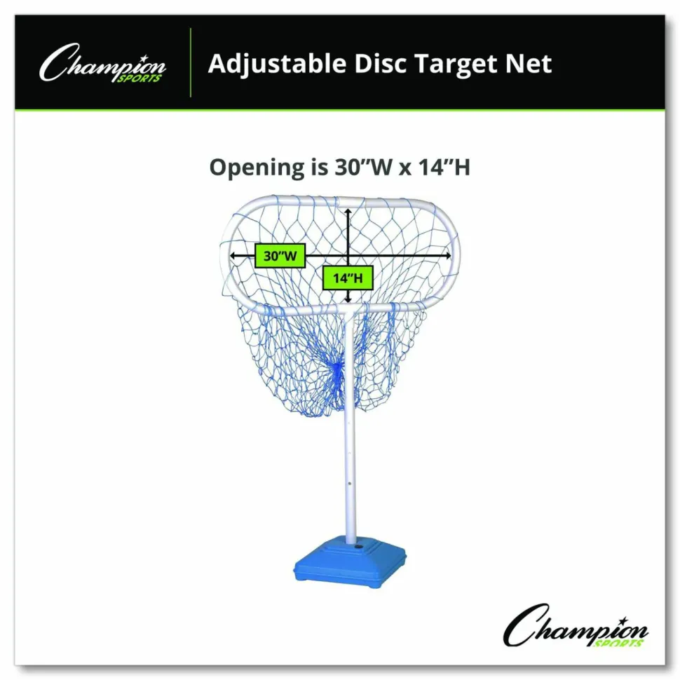 Champion Sports Disc Target Game Net, 30" x 12" x 24" to 36" h