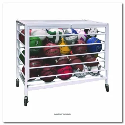 Champion Sports Economy Locking Ball Carrier, Metal, 264 lb Capacity, 23