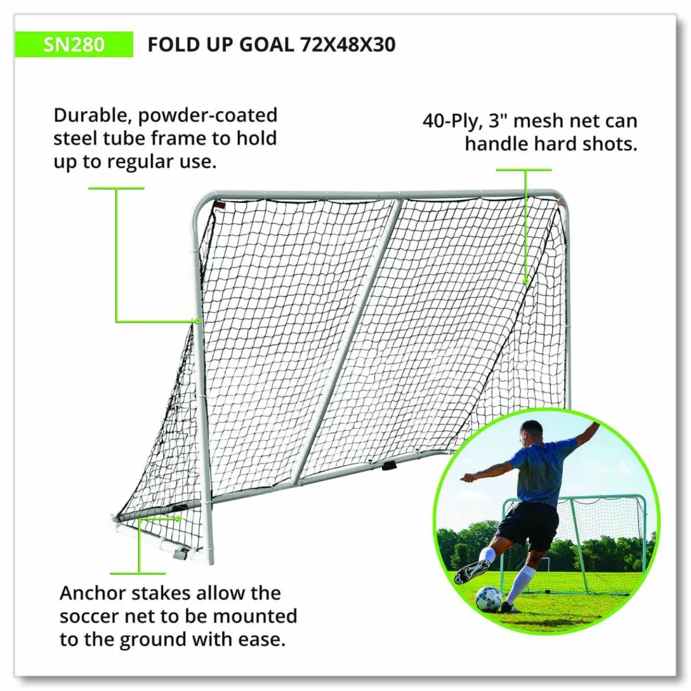 Champion Sports Fold Up Goal, 72" x 48"
