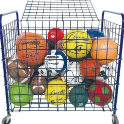 Champion Sports Full Size Lockable Ball Locker, Steel, 36
