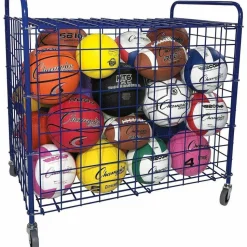 Champion Sports Full Size Lockable Ball Locker, Steel, 36