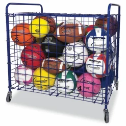 Champion Sports Full Size Lockable Ball Locker, Steel, 36