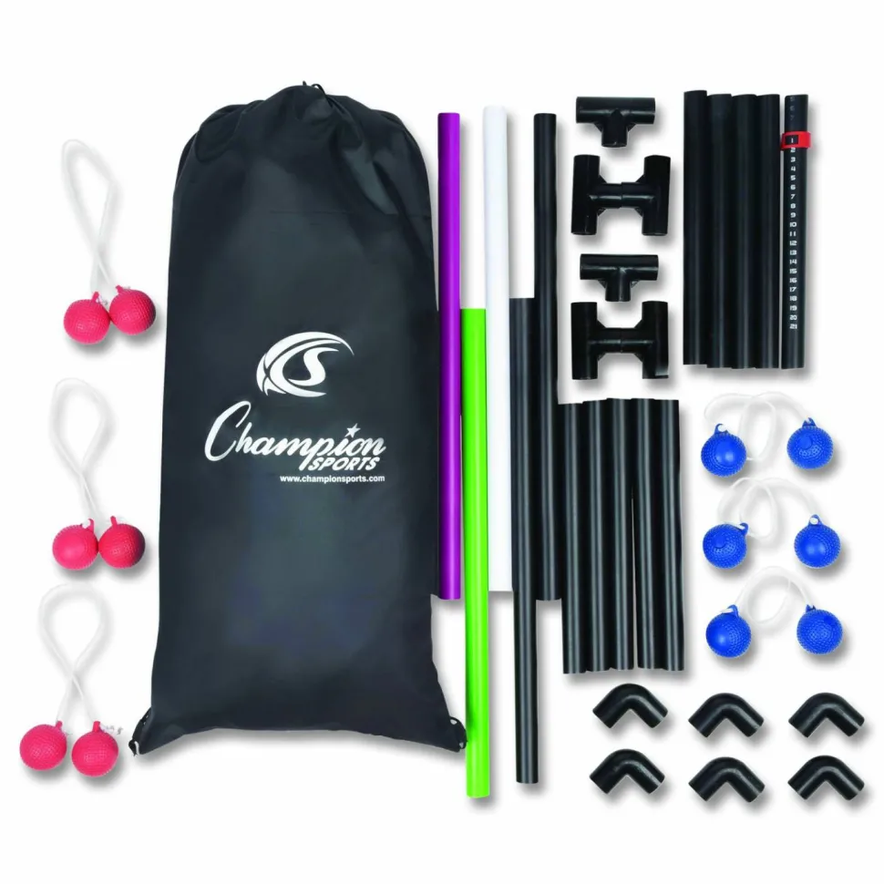 Champion Sports Ladder Ball Game Set, (2) 22" x 37.5" Ladders/(6) Bolas/Carry Bag