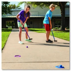 Champion Sports Mini Golf Set, 12 Balls/6 Putters/18 Rings/3 Target Holes
