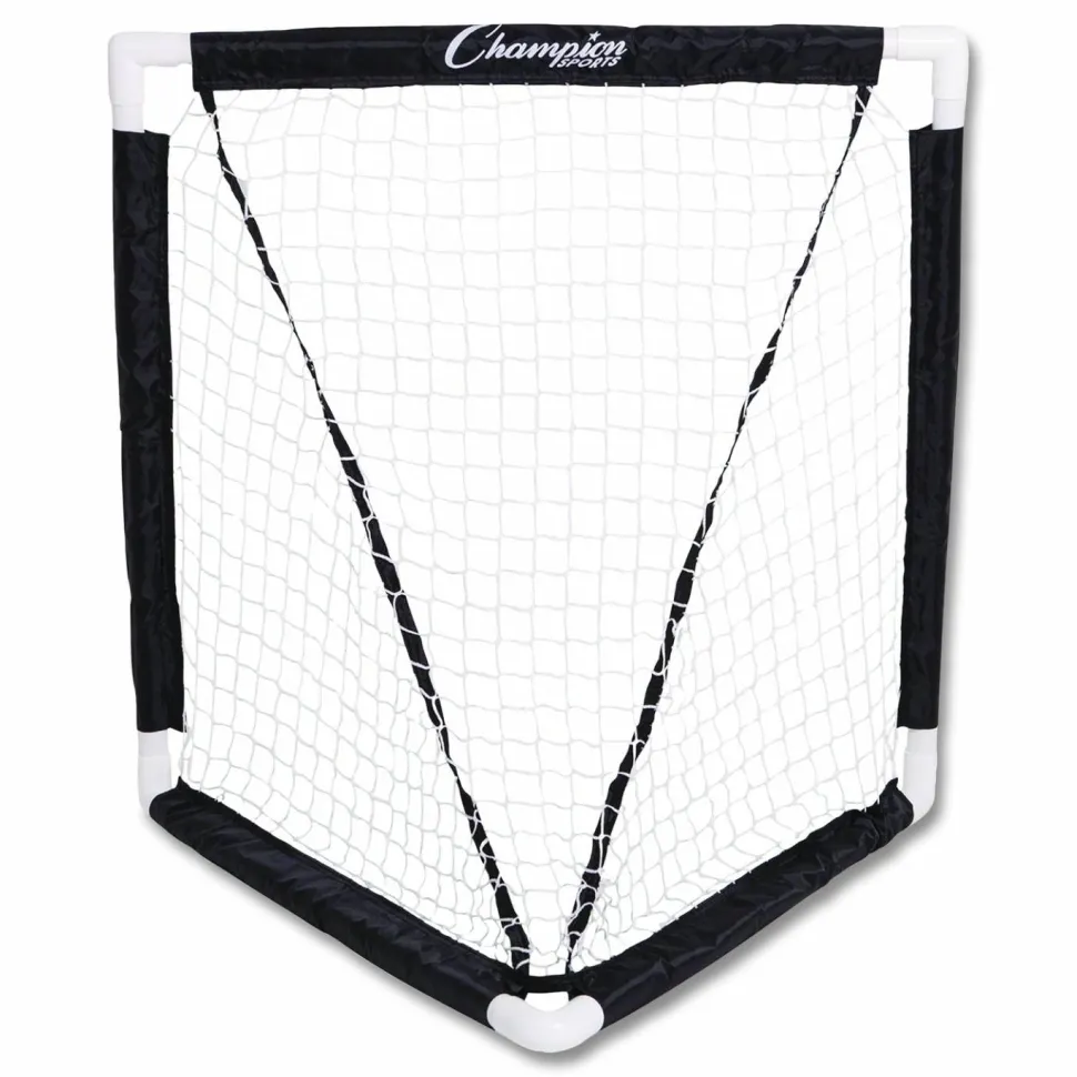 Champion Sports Mini Lacrosse Goal, 3 ft x 3 ft, 1.5" dia Frame