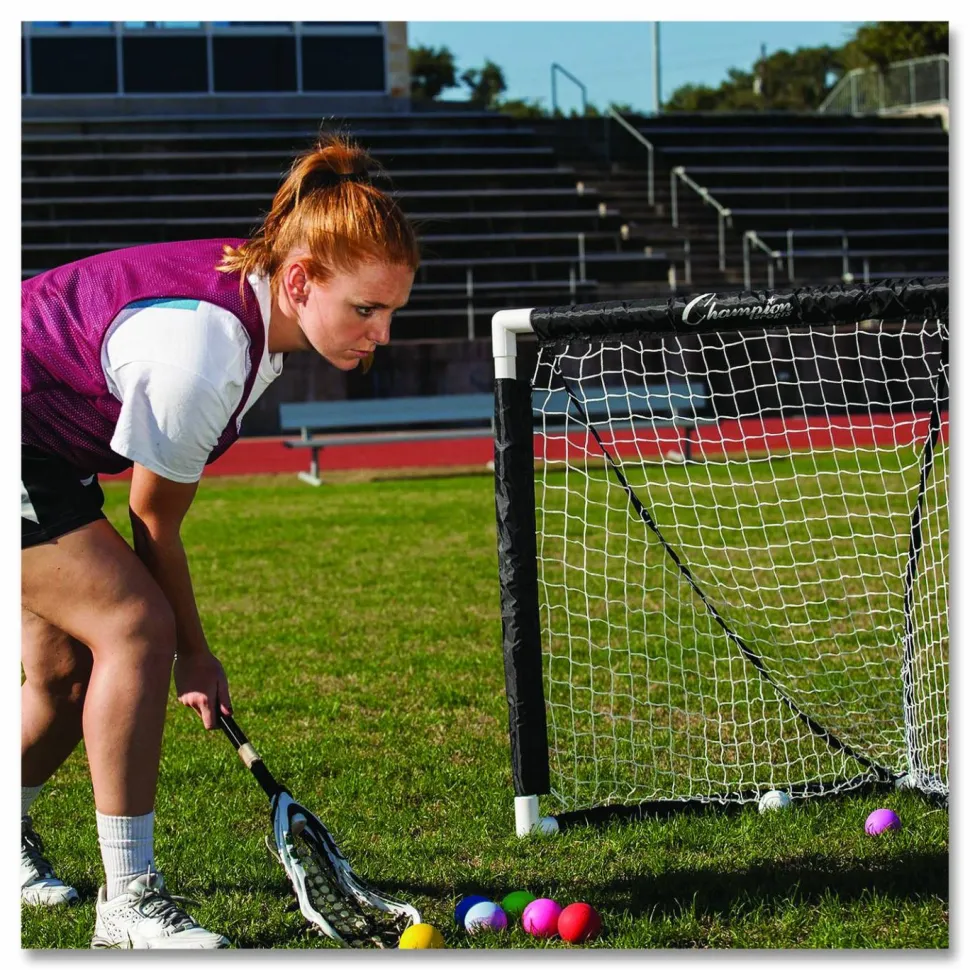Champion Sports Mini Lacrosse Goal, 3 ft x 3 ft, 1.5" dia Frame