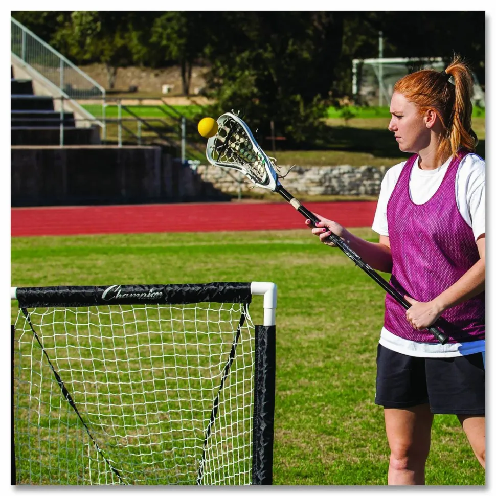 Champion Sports Mini Lacrosse Goal, 3 ft x 3 ft, 1.5" dia Frame