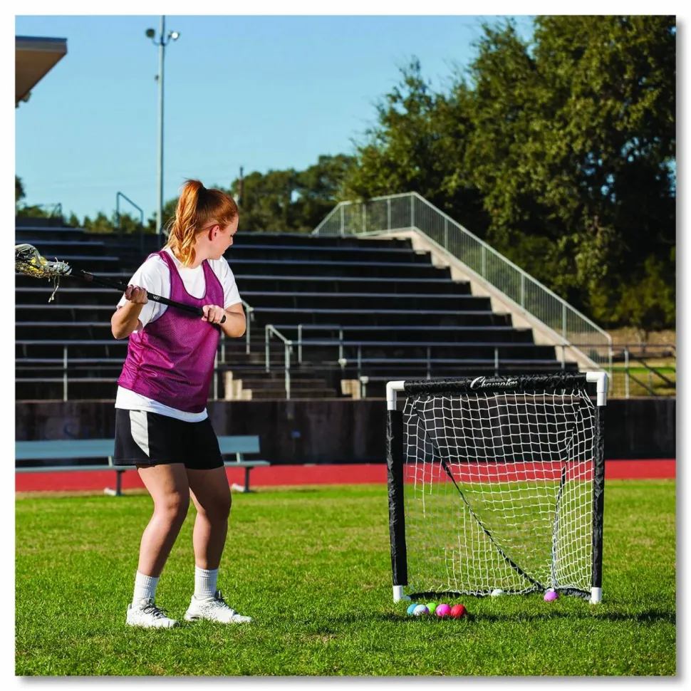 Champion Sports Mini Lacrosse Goal, 3 ft x 3 ft, 1.5" dia Frame
