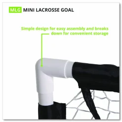 Champion Sports Mini Lacrosse Goal, 3 ft x 3 ft, 1.5