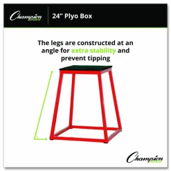 Champion Sports Plyo Box, 24