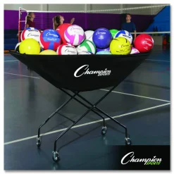 Champion Sports Pro Collapsible Volleyball Cart, 23