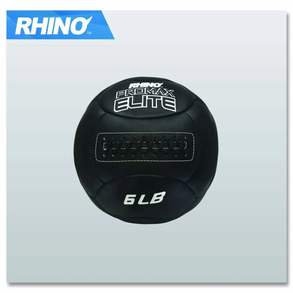 Champion Sports Rhino Promax Elite Medicine Ball, 6 lb, Black