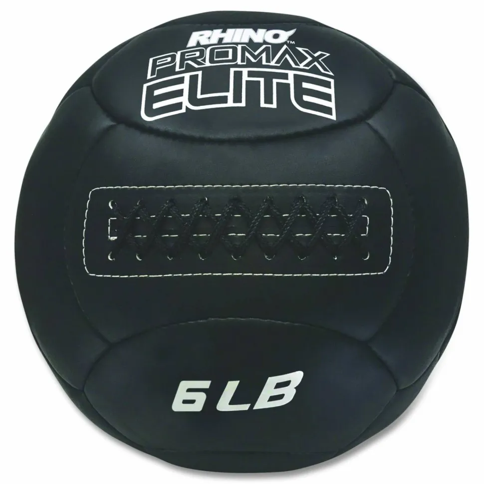 Champion Sports Rhino Promax Elite Medicine Ball, 6 lb, Black