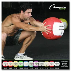 Champion Sports Rhino Promax Medicine Ball, 16 lb, Purple