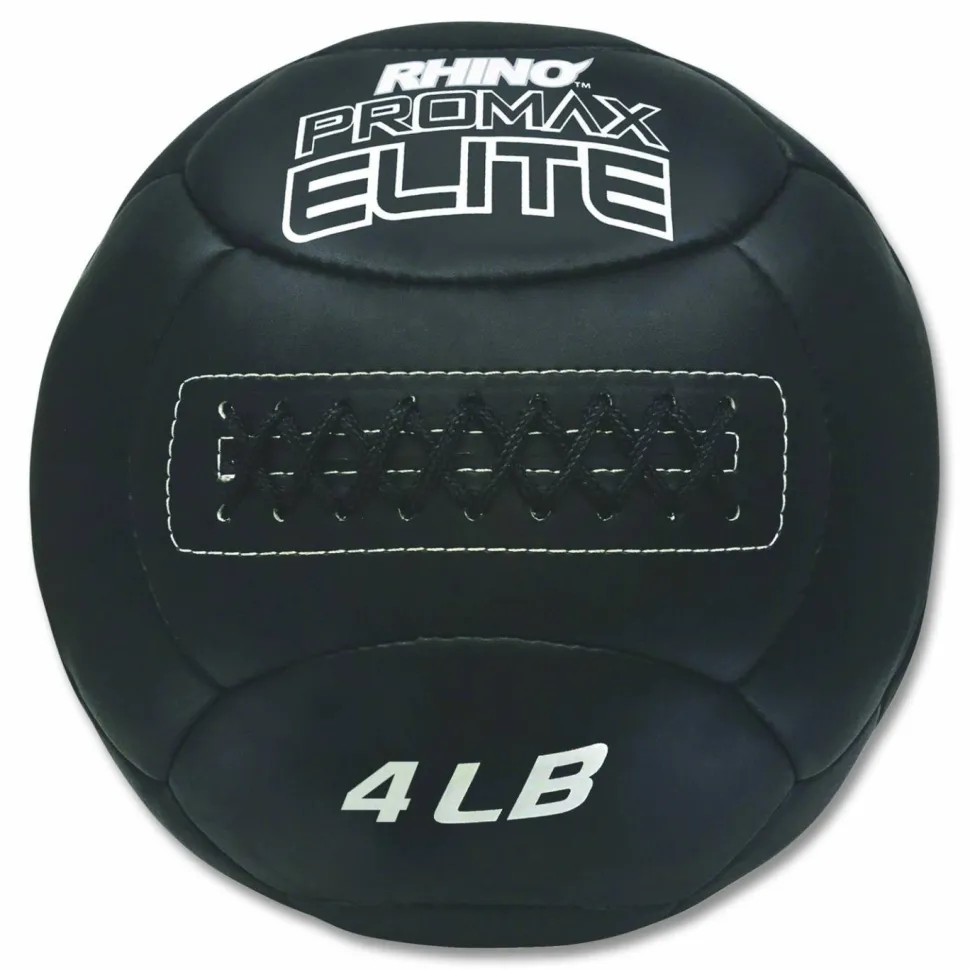 Champion Sports Rhino Promax Elite Medicine Ball, 4 lb, Black