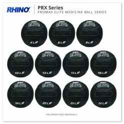 Champion Sports Rhino Promax Elite Medicine Ball, 4 lb, Black