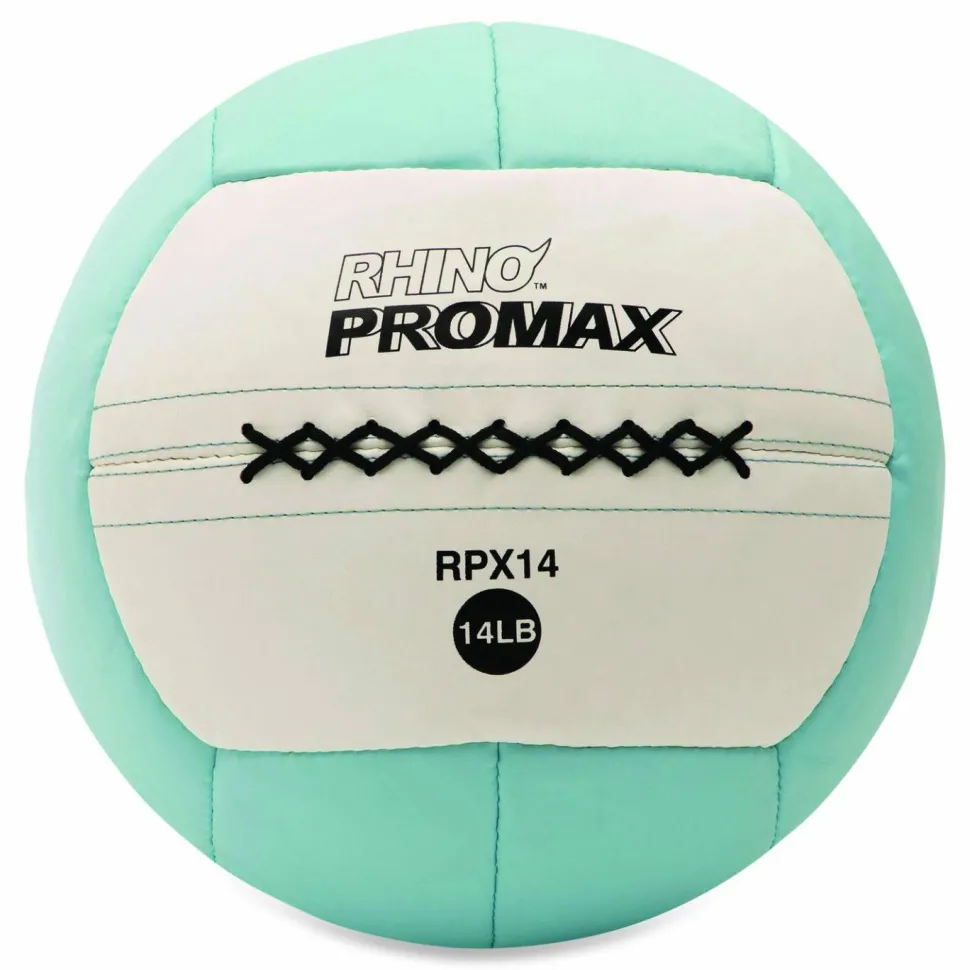 Champion Sports Rhino Promax Medicine Ball, 14 lb, Light Blue