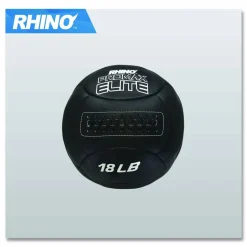 Champion Sports Rhino Promax Elite Medicine Ball, 18 lb, Black
