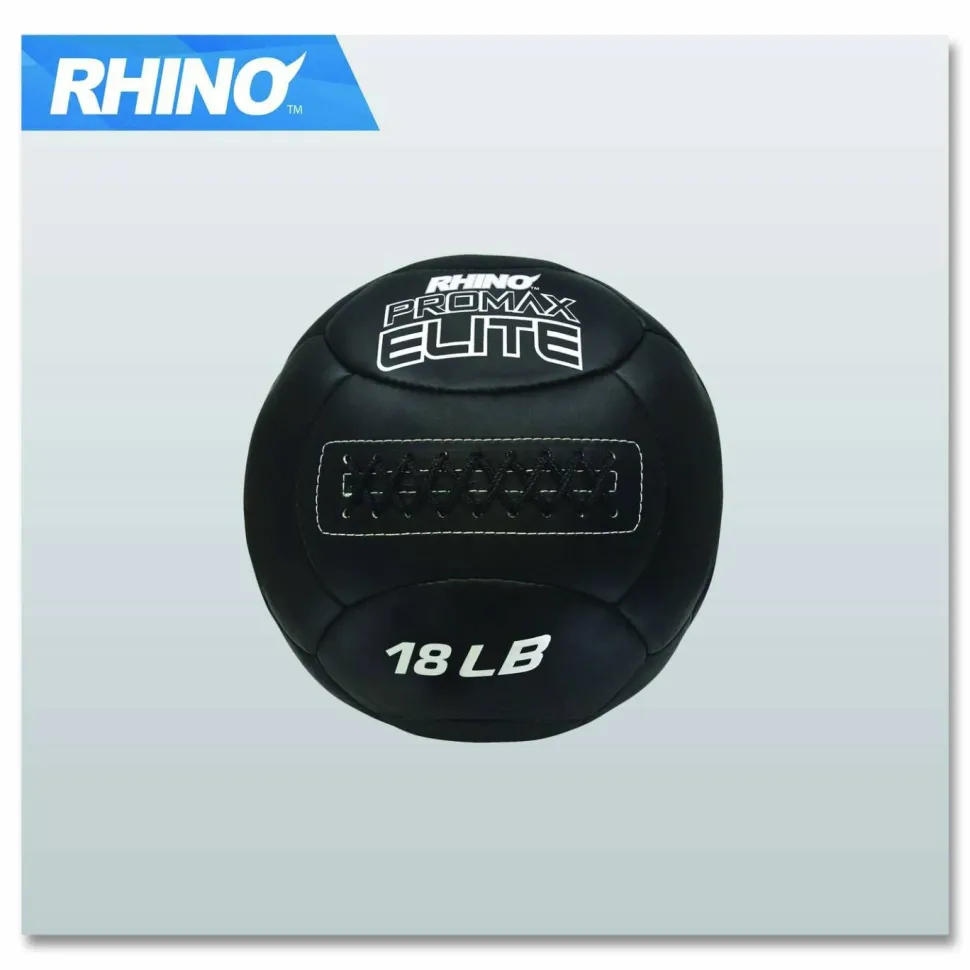 Champion Sports Rhino Promax Elite Medicine Ball, 18 lb, Black
