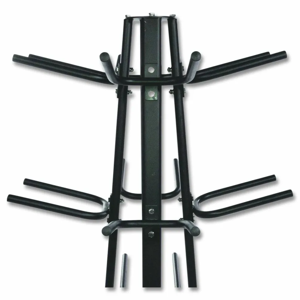 Champion Sports Round Medicine Ball Tree, 31" x 31" x 66.5", Black