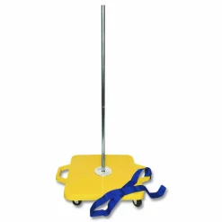 Champion Sports Scooter Stacker, Plastic, 176 lb Capacity, 21 x 16 x 39, Silver/Yellow