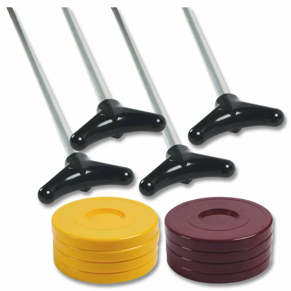 Champion Sports Shuffleboard Set, 4 Cues, 8 Pucks