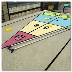 Champion Sports Shuffleboard Set, 4 Cues, 8 Pucks