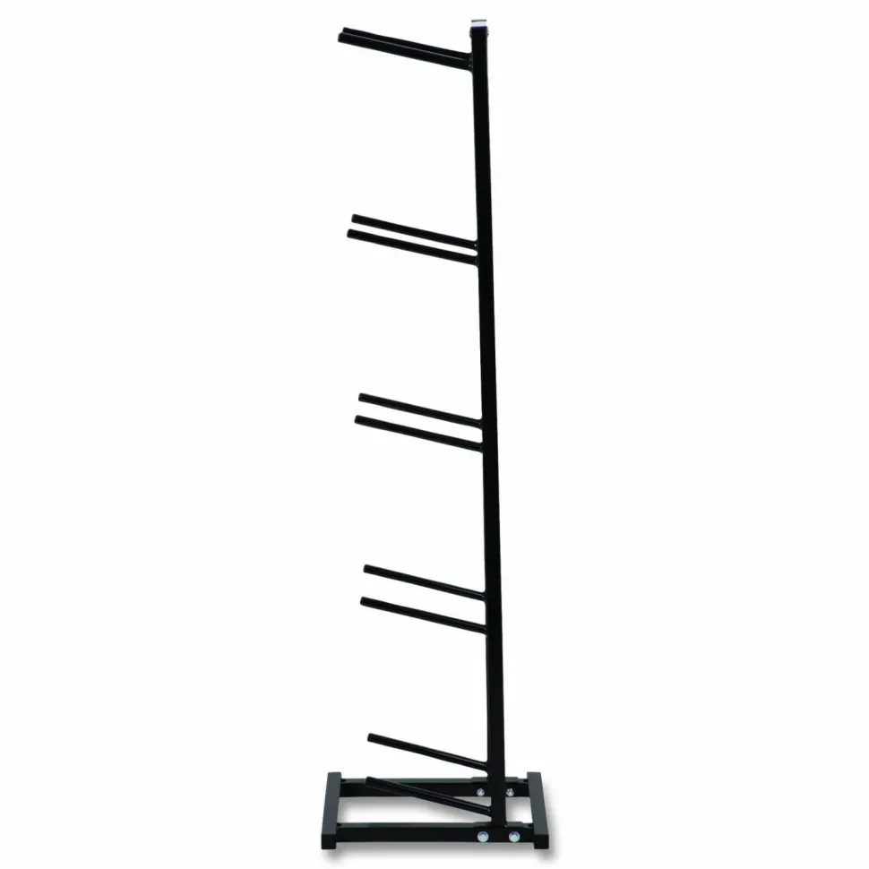 Champion Sports Single Medicine Ball Tree, 11" x 15" x 52", Black