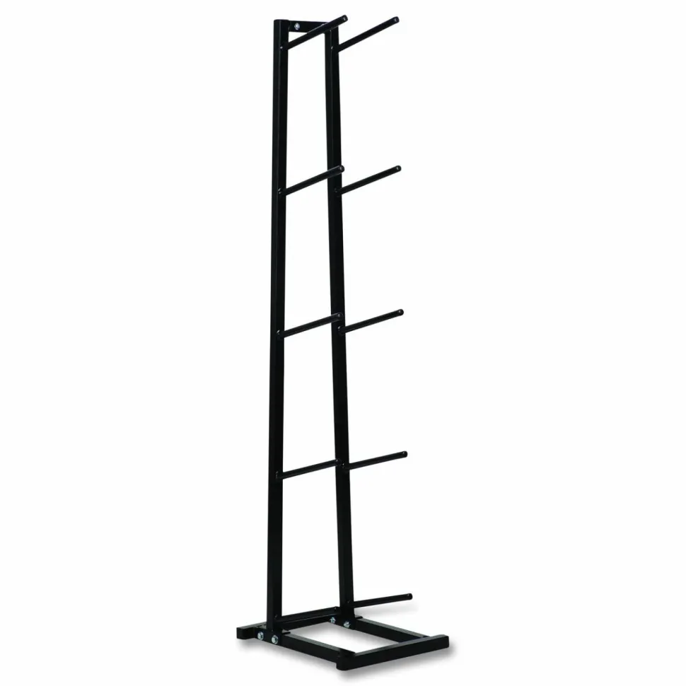 Champion Sports Single Medicine Ball Tree, 11" x 15" x 52", Black