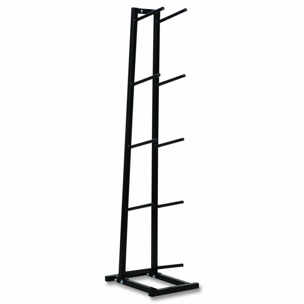 Champion Sports Single Medicine Ball Tree, 11" x 15" x 52", Black