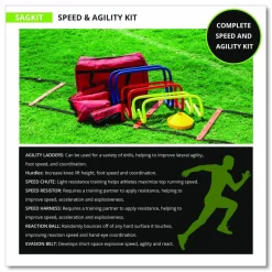 Champion Sports Speed and Agility Kit, with Carry Bag
