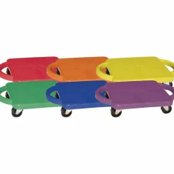 Champion Sports Standard Scooters With Handles, Assorted Colors, Pack Of 6