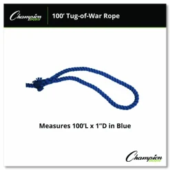 Champion Sports Tug-of-War Rope, 100 ft, 1