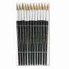 Charles Leonard Artist Brush, Size 12, Camel Hair, Round Profile, 12/Pack