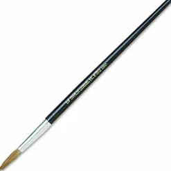 Charles Leonard Artist Brush, Size 12, Camel Hair, Round Profile, 12/Pack