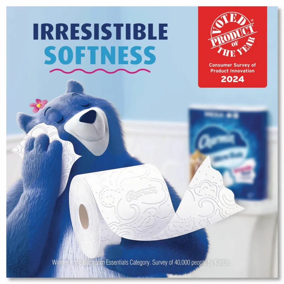 Charmin Ultra Soft Bathroom Tissue, Mega Roll, Septic Safe, 2-Ply, White, 208 Sheets/Roll, 12 Rolls/Pack, 5 Packs/Carton