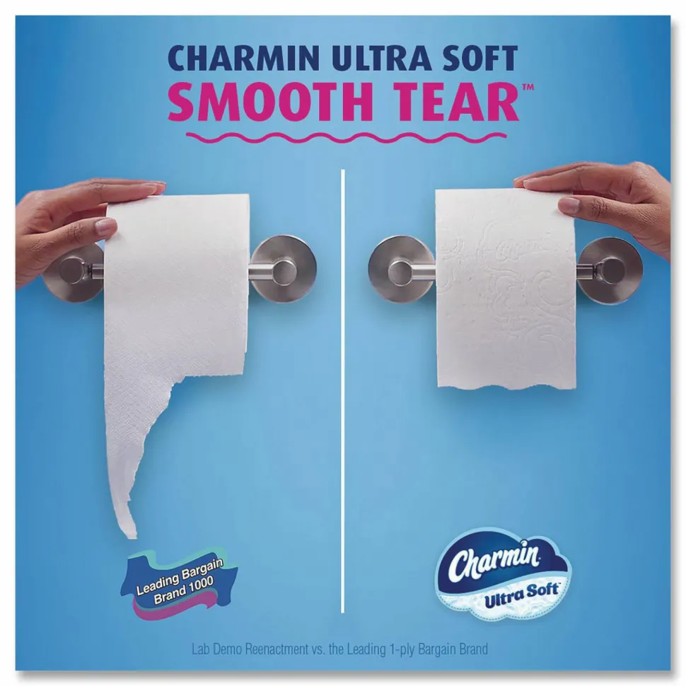 Charmin Ultra Soft Bathroom Tissue, Mega Roll, Septic Safe, 2-Ply, White, 208 Sheets/Roll, 12 Rolls/Pack, 5 Packs/Carton