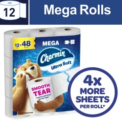 Charmin Ultra Soft 2-Ply Toilet Paper, 4
