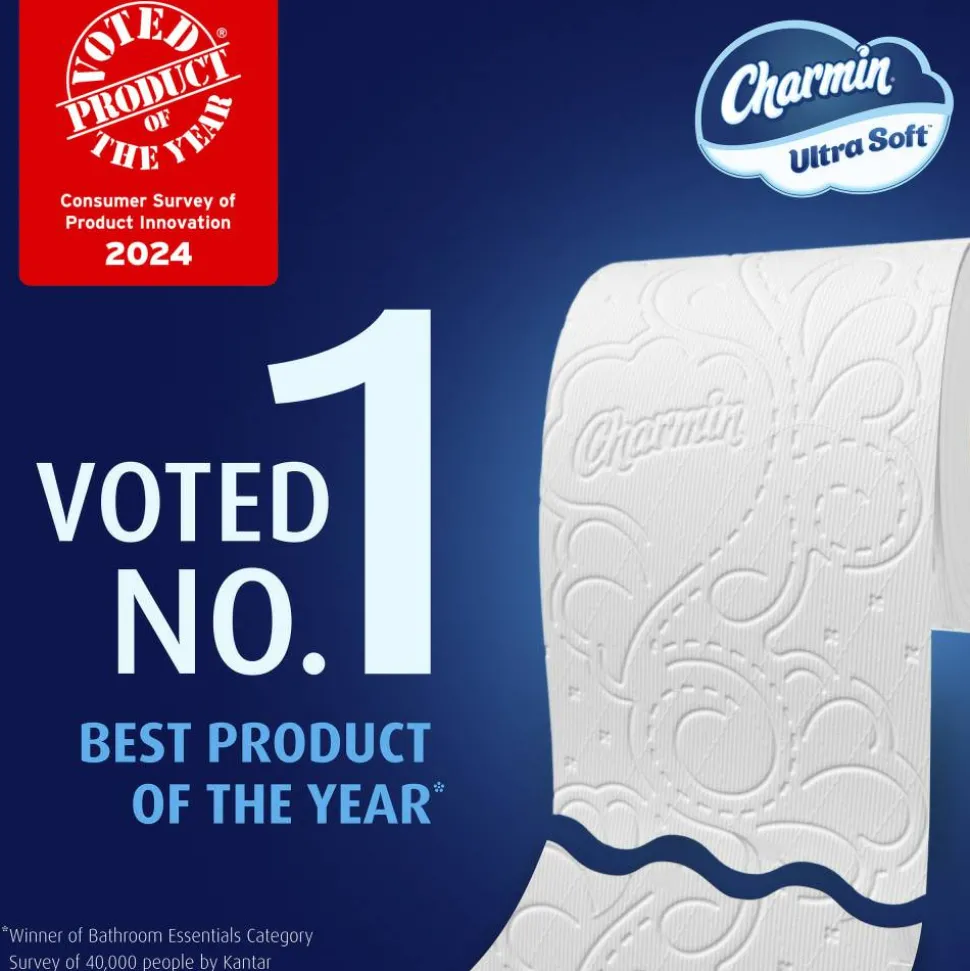 Charmin Ultra Soft 2-Ply Toilet Paper Mega Rolls, 208 Sheets Per Roll/69', Pack Of 16 Rolls
