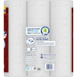 Charmin Ultra Strong Toilet Paper Mega Rolls, 4” x 3-15/16”, White, 220 Sheets Per Roll, Pack Of 12 Mega Rolls
