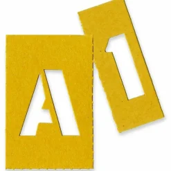 Chartpak Pickett Painting Stencils, Numbers/Letters, 1"