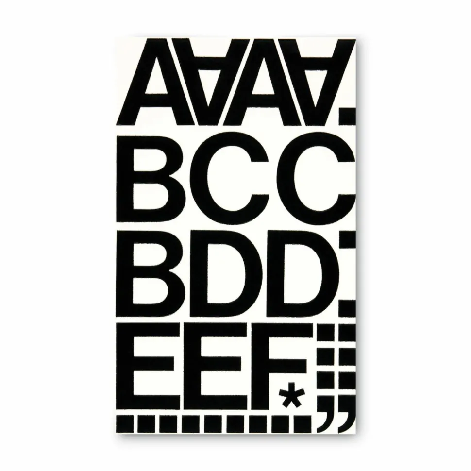Chartpak Pickett Vinyl Letters And Numbers, 2", Black