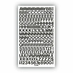 Chartpak Pickett Vinyl Letters and Numbers, 1/2