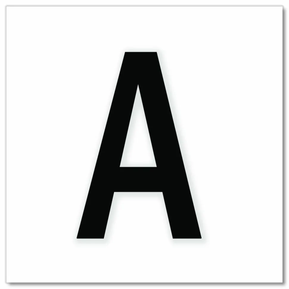 Chartpak Pickett Vinyl Letters, 4", Black