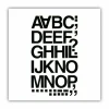 Chartpak Vinyl Helvetica Style Letters/Numbers - 10, 35 (Numbers, Capital Letter, Symbols) Shape - Self-adhesive - 1.50" - Black - Vinyl - 1 / Pack