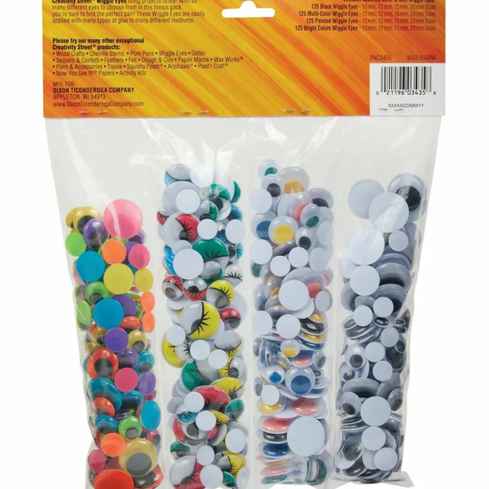 ChenilleKraft Wiggle Eyes Assortment, Pack Of 500
