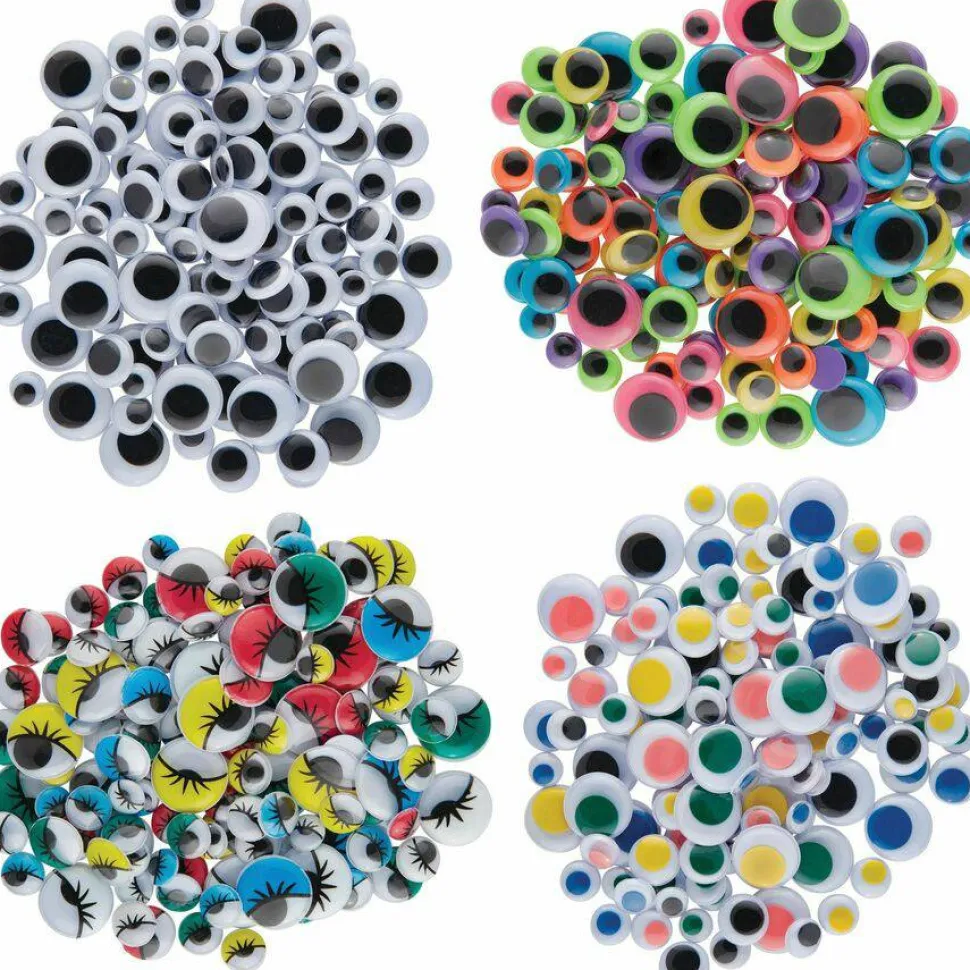 ChenilleKraft Wiggle Eyes Assortment, Pack Of 500