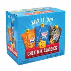 Chex Mix Varieties, Assorted Flavors, 1.75 oz Pack, 30 Packs/Carton
