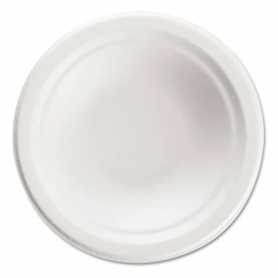 Chinet Classic Bowls, 12 Oz, 100% Recycled, White, 125 Bowls Per Pack, Case Of 8 Packs
